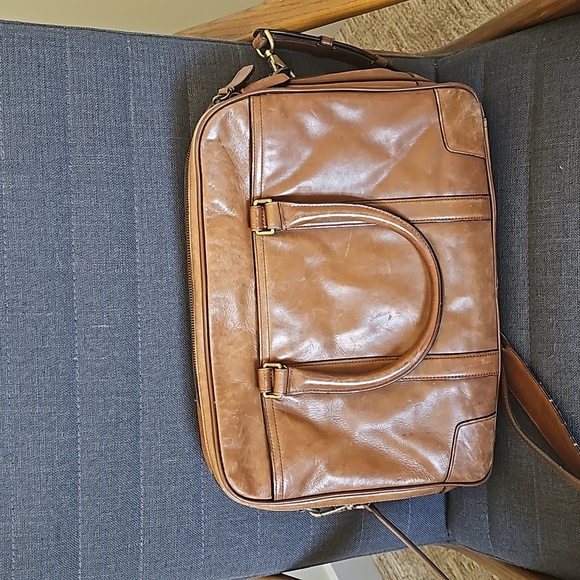 Coach leather messenger briefcase - Picture 4 of 4